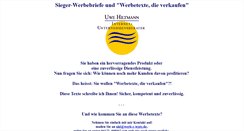 Desktop Screenshot of optimale-werbetexte.de